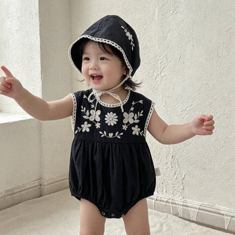 Baby Summer Linen Sleeveless Jumpsuit - Летний комбинезон ZOETOPKID для маленьких девочек