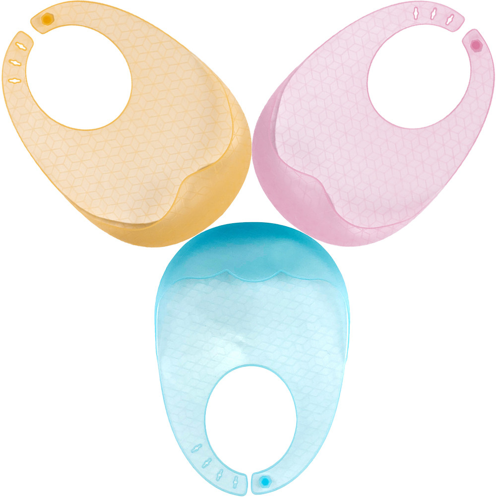Waterproof Baby Bibs Silicone - 3 шт. силиконовых детских нагрудников, мягкие