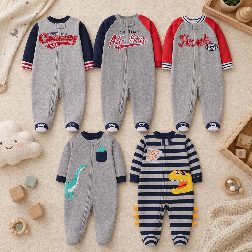 Детский комбинезон для мальчик – обзор и цена Cotton Baby Onesies Zipper